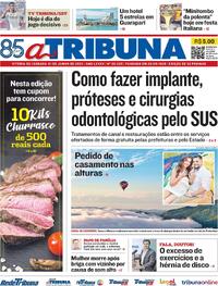 Capa do jornal A Tribuna 01/06/2024
