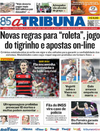 Capa do jornal A Tribuna 01/08/2024