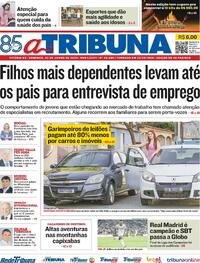 Capa do jornal A Tribuna 02/06/2024