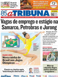 Capa do jornal A Tribuna 02/08/2024