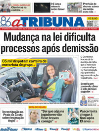 Capa do jornal A Tribuna 02/10/2024