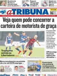 Capa do jornal A Tribuna 03/04/2024