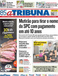 Capa do jornal A Tribuna 03/07/2024