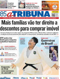 Capa do jornal A Tribuna 03/08/2024
