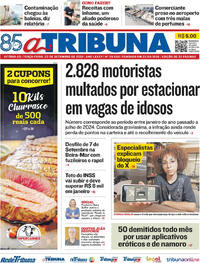 Capa do jornal A Tribuna 03/09/2024