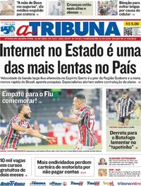 Capa do jornal A Tribuna 04/04/2024