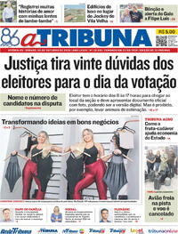 Capa do jornal A Tribuna 05/10/2024