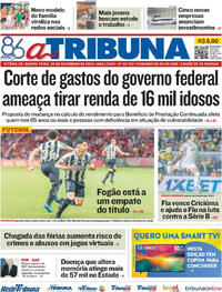 Capa do jornal A Tribuna 05/12/2024