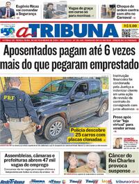Capa do jornal A Tribuna 06/02/2024