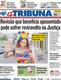 Capa do jornal A Tribuna 07/02/2024