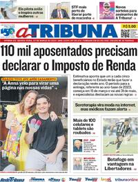Capa do jornal A Tribuna 07/03/2024