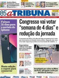 Capa do jornal A Tribuna 07/05/2024