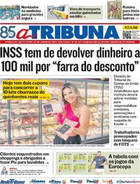 Capa do jornal A Tribuna 07/06/2024
