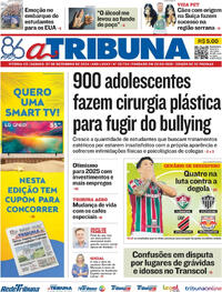 Capa do jornal A Tribuna 07/12/2024