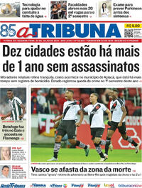 Capa do jornal A Tribuna 08/07/2024