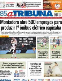 Capa do jornal A Tribuna 08/08/2024