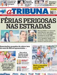 Capa do jornal A Tribuna 09/01/2024