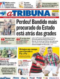 Capa do jornal A Tribuna 09/03/2024