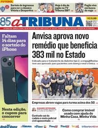 Capa do jornal A Tribuna 09/05/2024