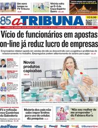 Capa do jornal A Tribuna 09/06/2024