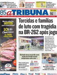 Capa do jornal A Tribuna 09/07/2024