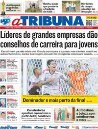 Capa do jornal A Tribuna 10/03/2024