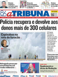 Capa do jornal A Tribuna 10/10/2024
