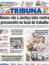 Capa do jornal A Tribuna 10/11/2024