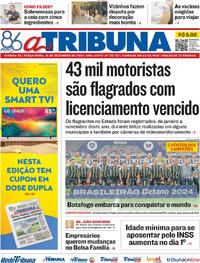 Capa do jornal A Tribuna 10/12/2024