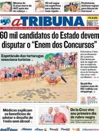 Capa do jornal A Tribuna 11/01/2024
