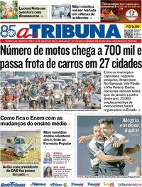 Capa do jornal A Tribuna 11/07/2024