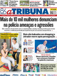 Capa do jornal A Tribuna 11/10/2024