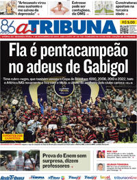 Capa do jornal A Tribuna 11/11/2024