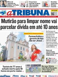 Capa do jornal A Tribuna 12/03/2024