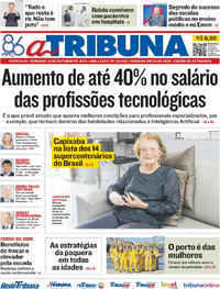 Capa do jornal A Tribuna 13/10/2024