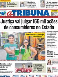 Capa do jornal A Tribuna 15/03/2024