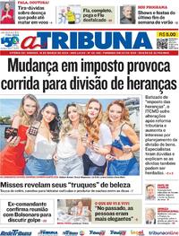 Capa do jornal A Tribuna 16/03/2024