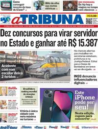 Capa do jornal A Tribuna 16/04/2024