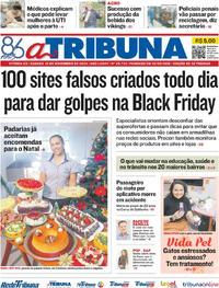Capa do jornal A Tribuna 16/11/2024