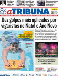Capa do jornal A Tribuna 16/12/2024