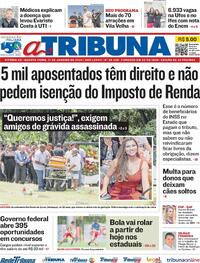 Capa do jornal A Tribuna 17/01/2024