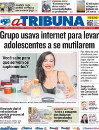Capa do jornal A Tribuna 17/02/2024