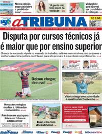 Capa do jornal A Tribuna 17/03/2024