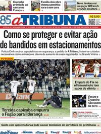 Capa do jornal A Tribuna 17/06/2024