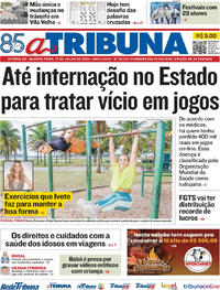 Capa do jornal A Tribuna 17/07/2024