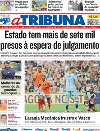 Capa do jornal A Tribuna 18/03/2024