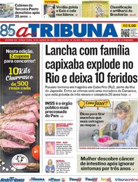 Capa do jornal A Tribuna 18/06/2024