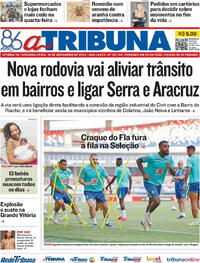 Capa do jornal A Tribuna 18/11/2024