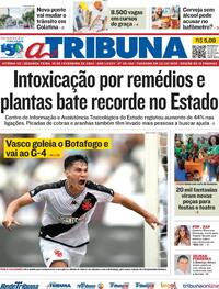 Capa do jornal A Tribuna 19/02/2024