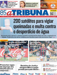 Capa do jornal A Tribuna 19/09/2024